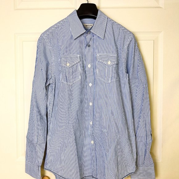 Energie- Mens casual button down stripe shirt - Picture 2 of 8